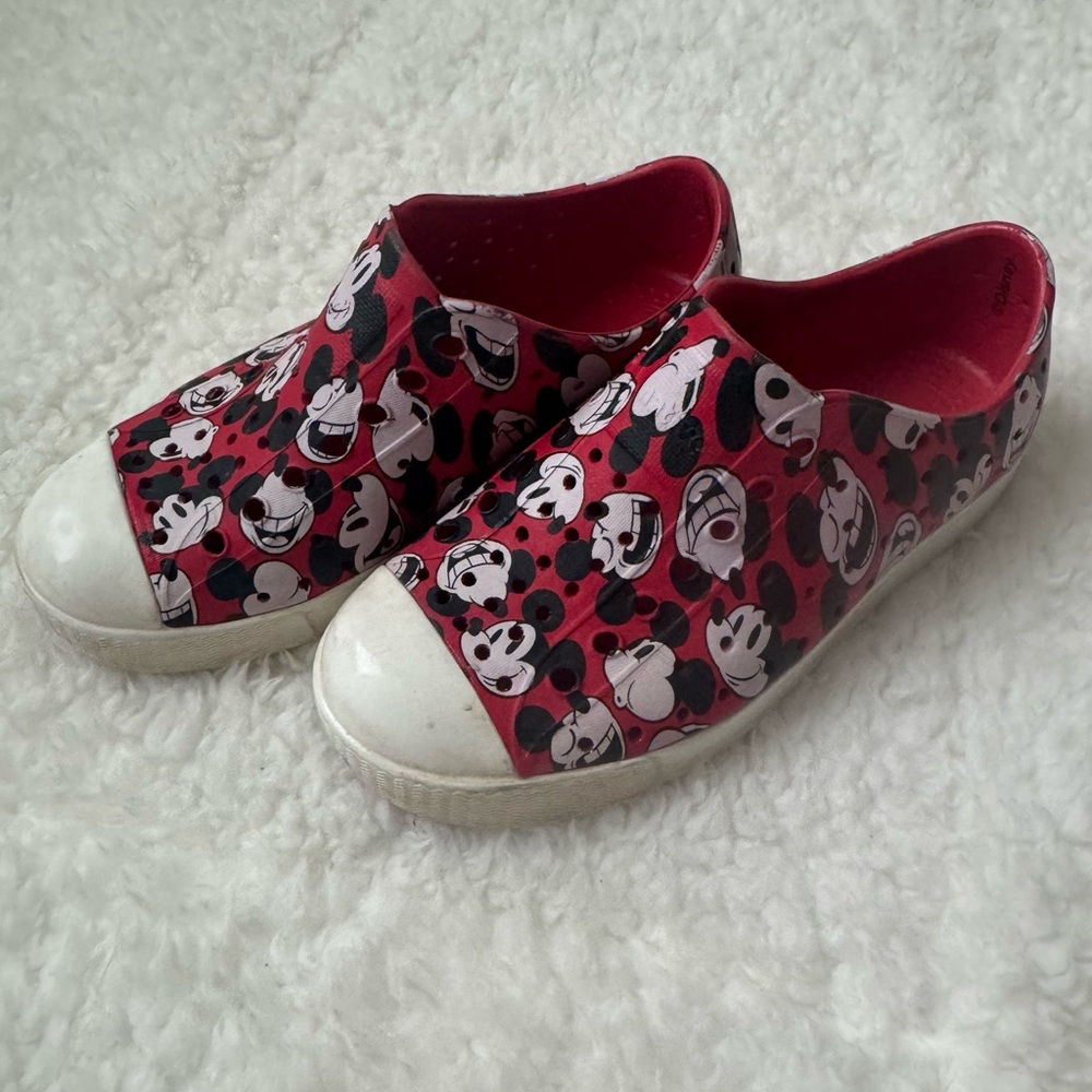 Native boys Mickey Mouse shoes